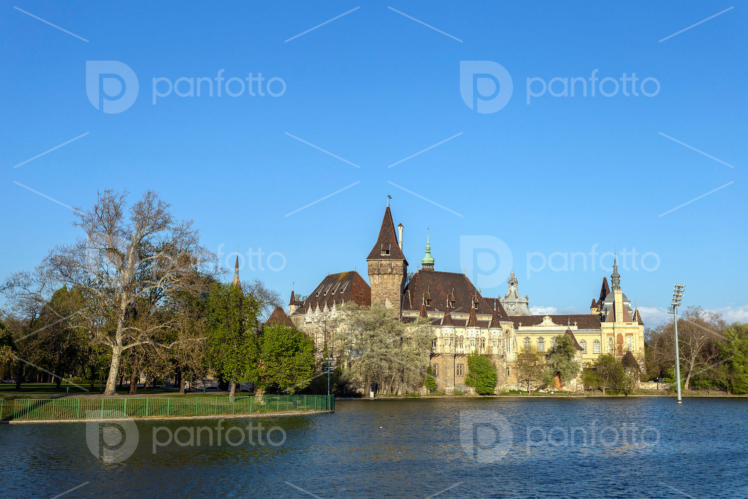 Vajdahunyad Castle in the City Park of Budapest