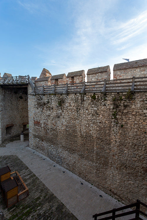 Castle of Siklos on a sunny winter day.