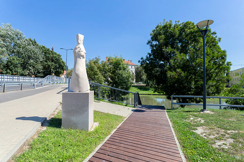 A cozy park in Kalocsa, Hungary