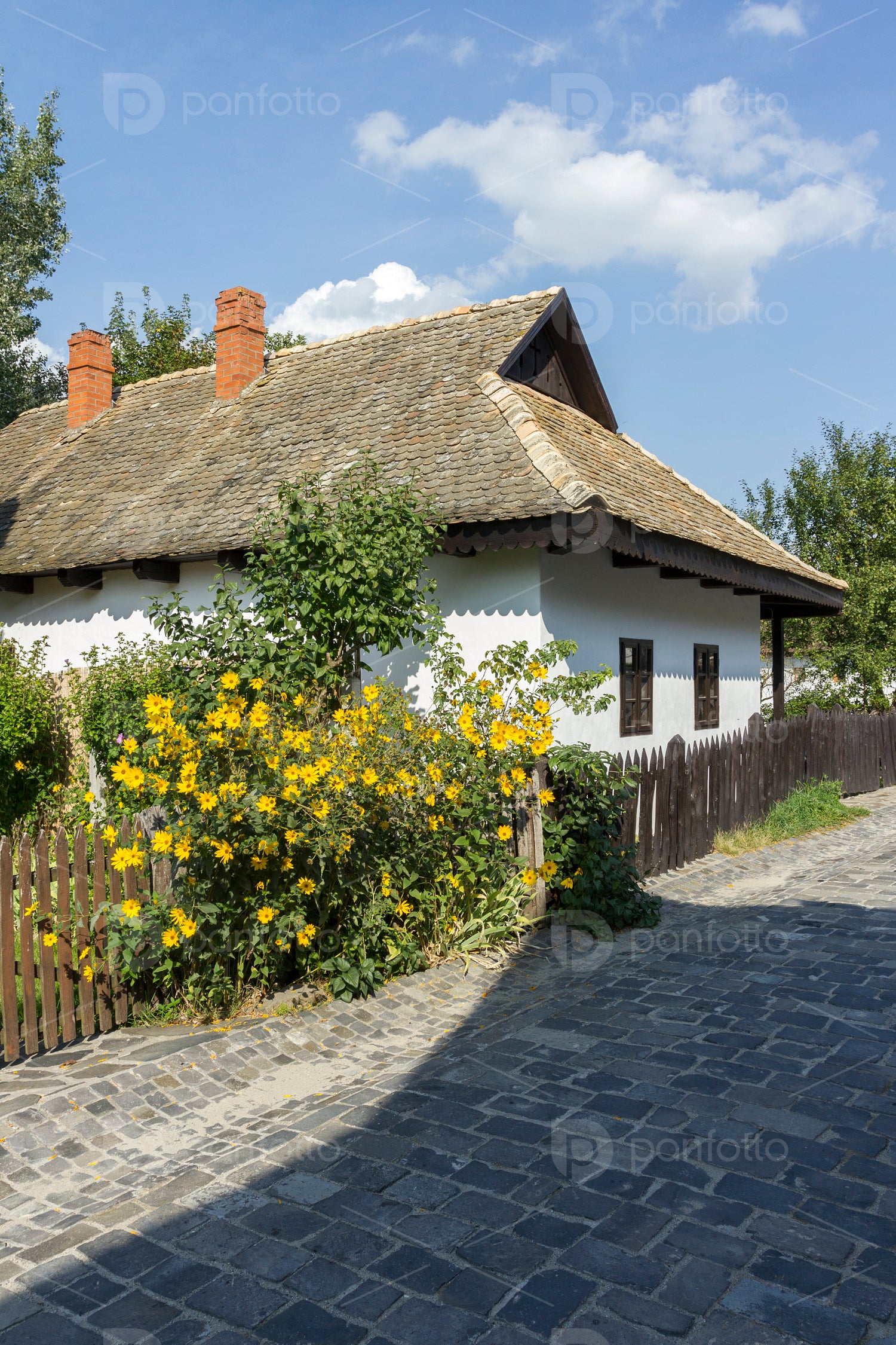 Traditional village house in Hollókő