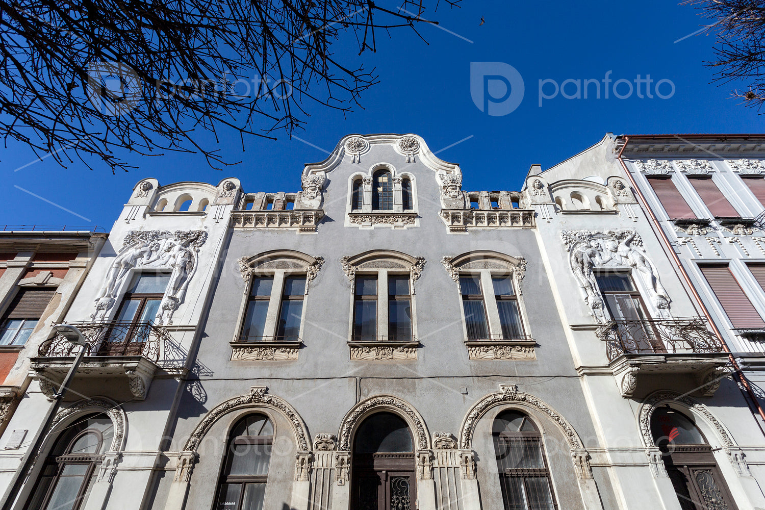 Old facade in Kaposvár