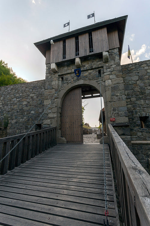 Entrance of the lower castle of Füzér
