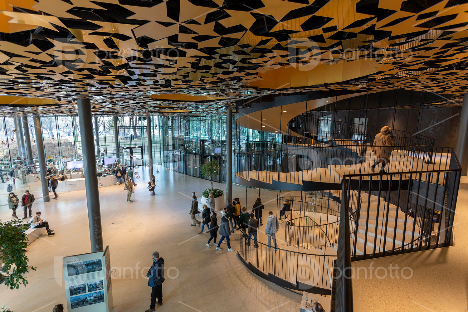 Interior of the House of Music in Budapest