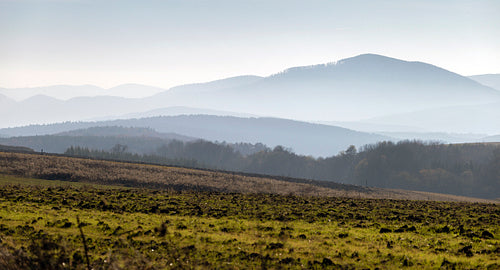 Winter landscape in the Zemplén mountains