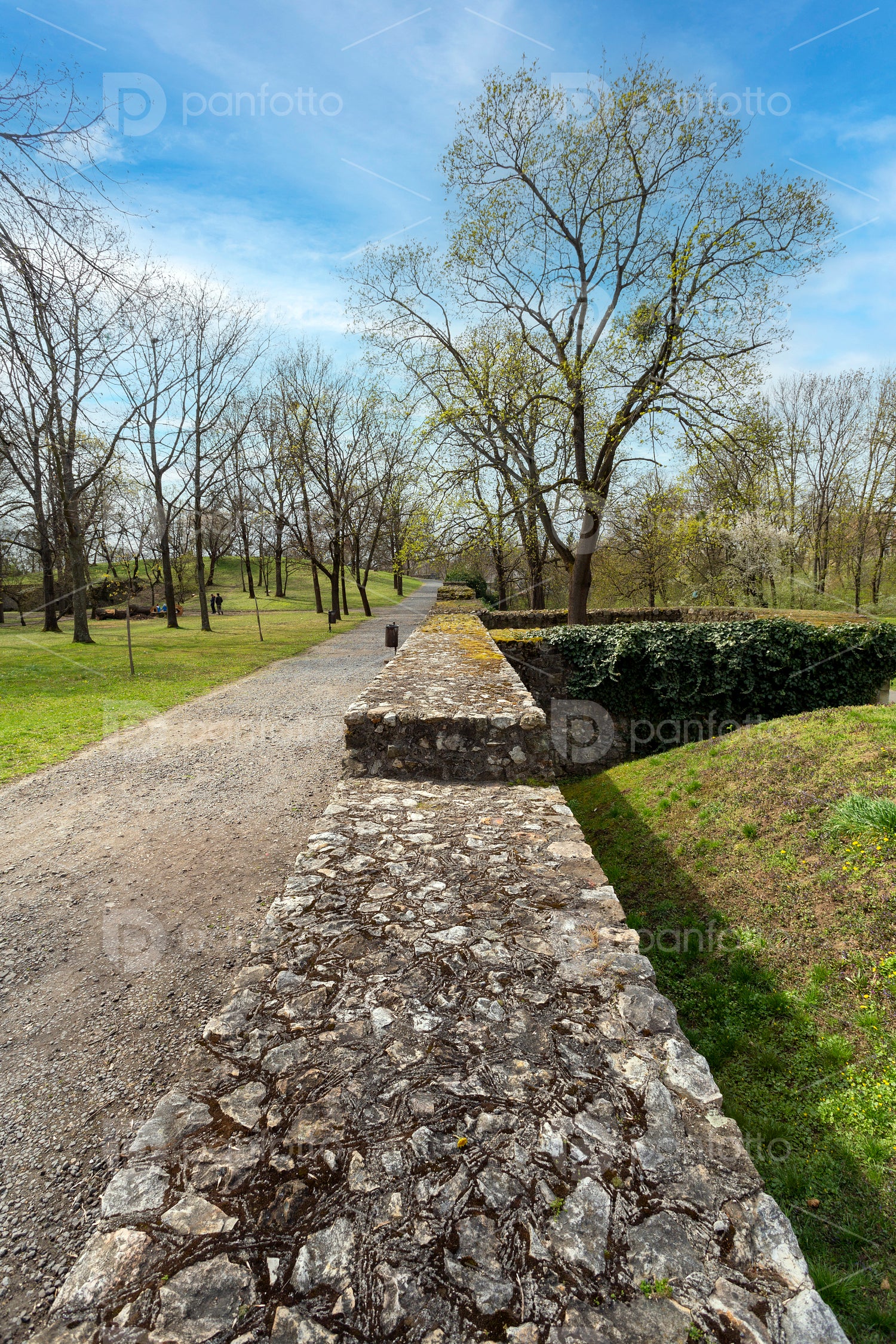 Stone walls of the Castle of Sárospatak