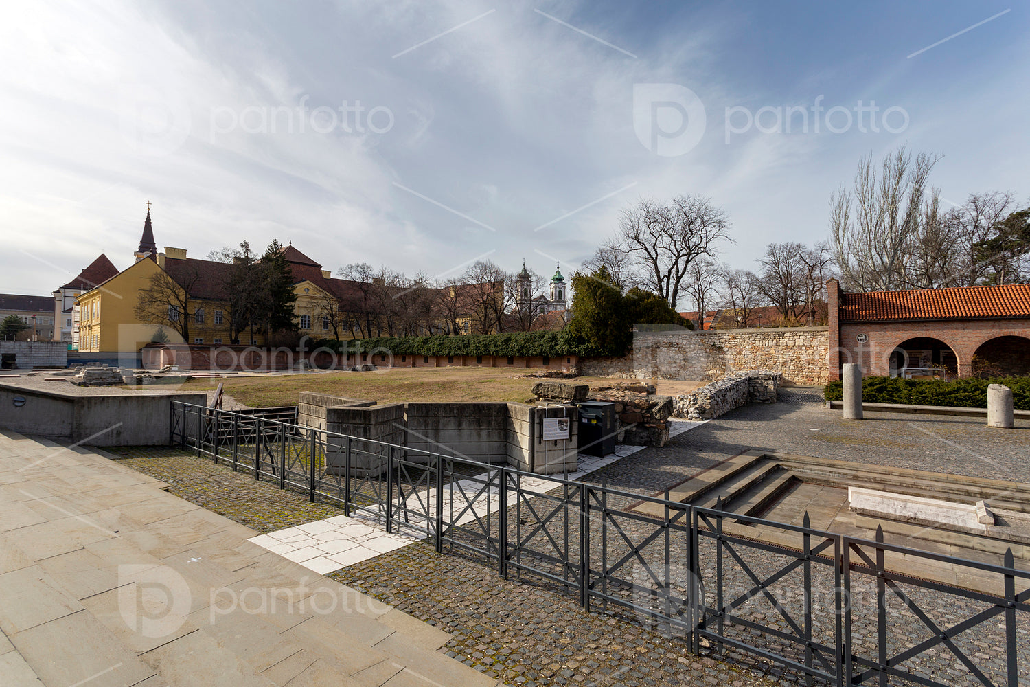 "Ruin Garden" ruins of the medieval church founded by St Stephen