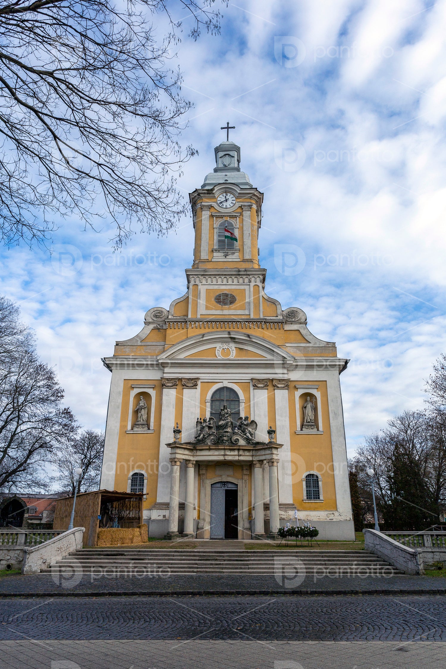 Baroque church in Abony