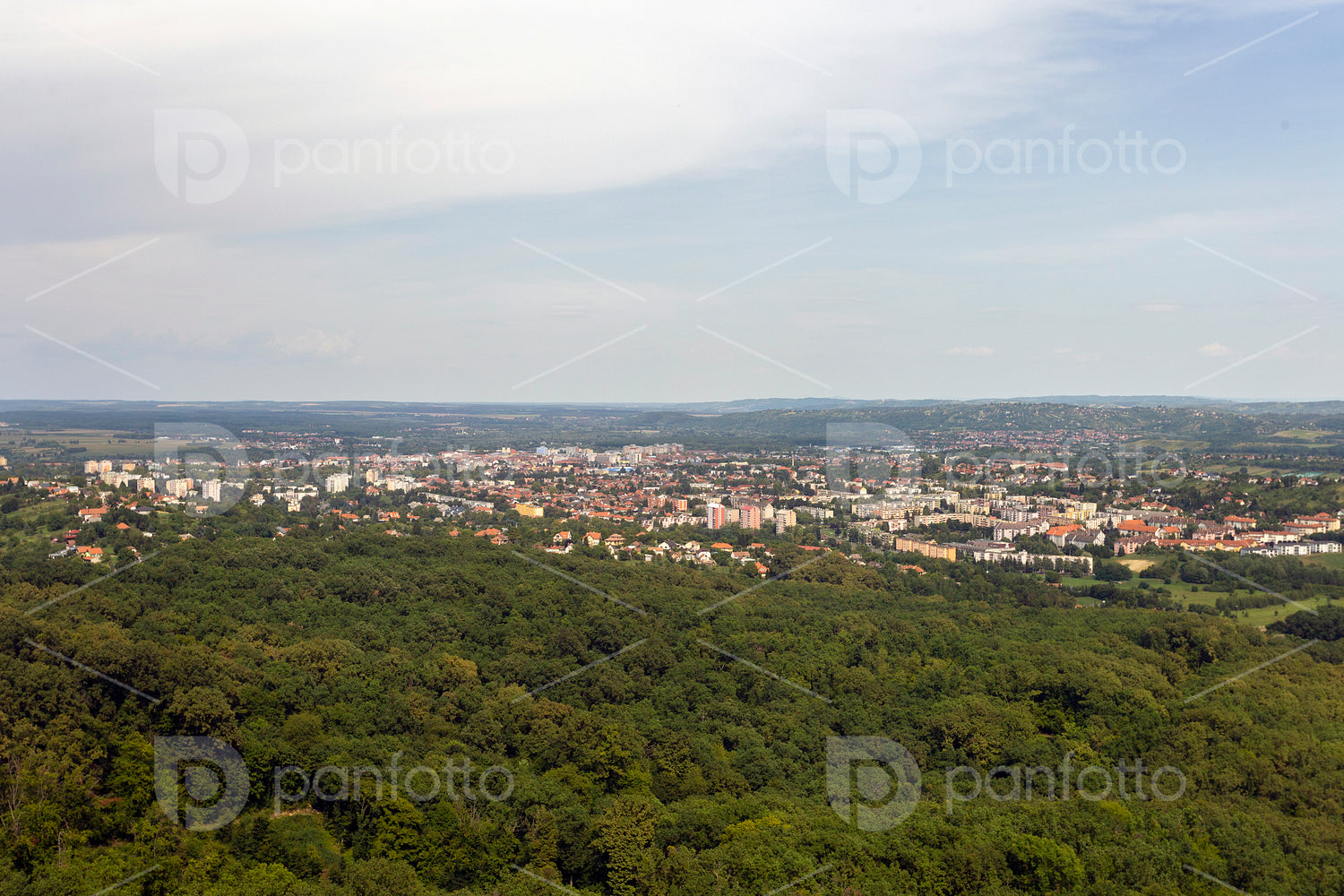 View of Zalaegerszeg from the TV tower