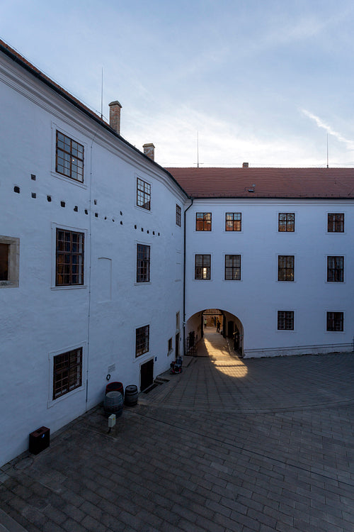 Castle of Siklos on a sunny winter day.