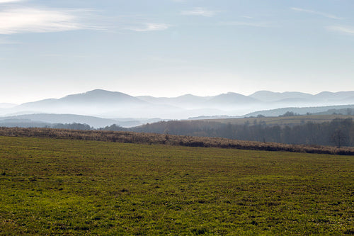 Winter landscape in the Zemplén mountains