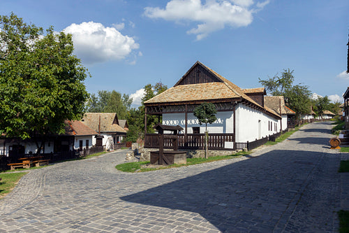 Traditional village house in Hollókő