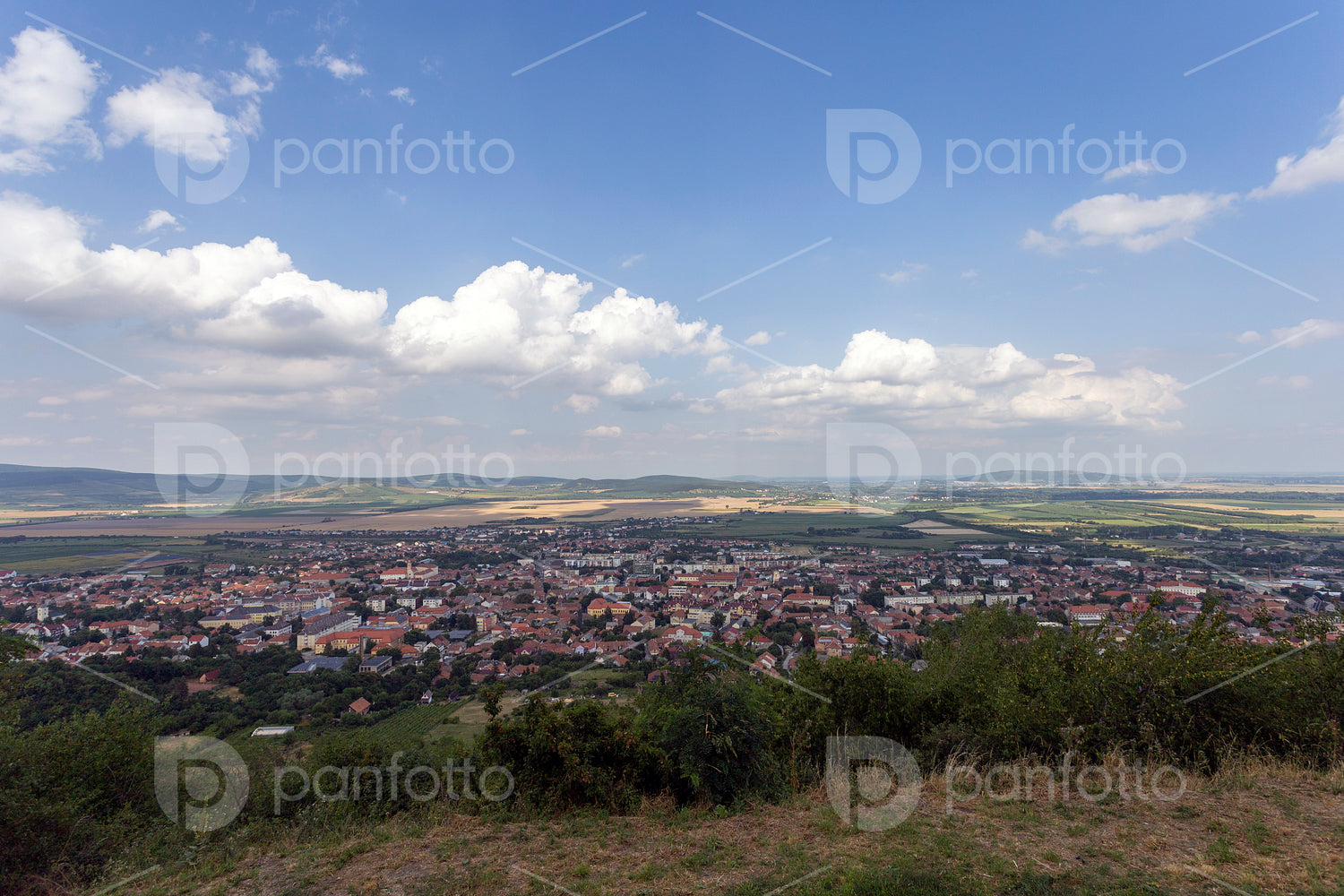 Sátoraljaújhely view from the Szár-hegy