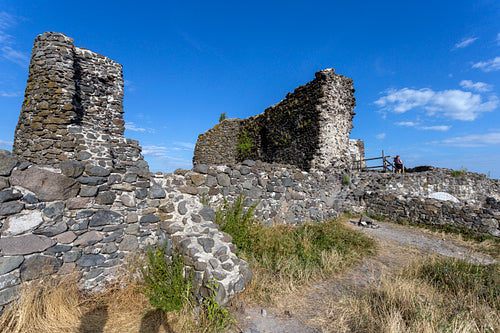 Ruins of the castle of Csobánc