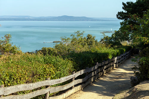 Lake Balaton view from Fonyód, Hungary.