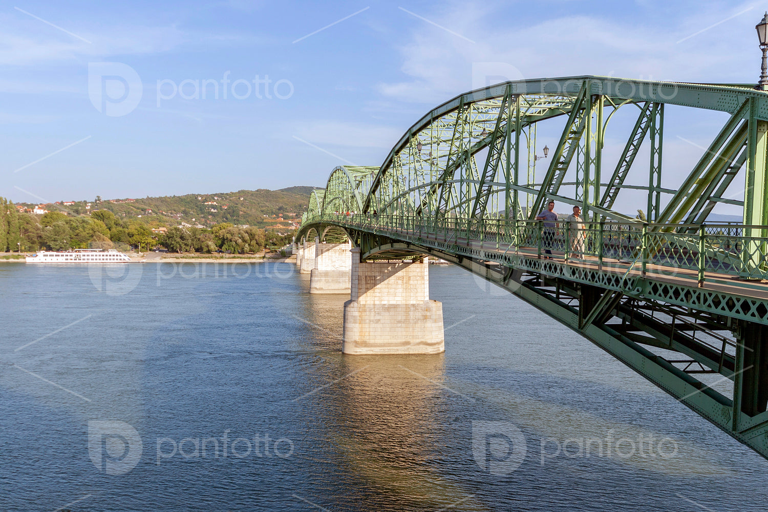 The Maria Valeria bridge joins Esztergom in Hungary and Sturovo