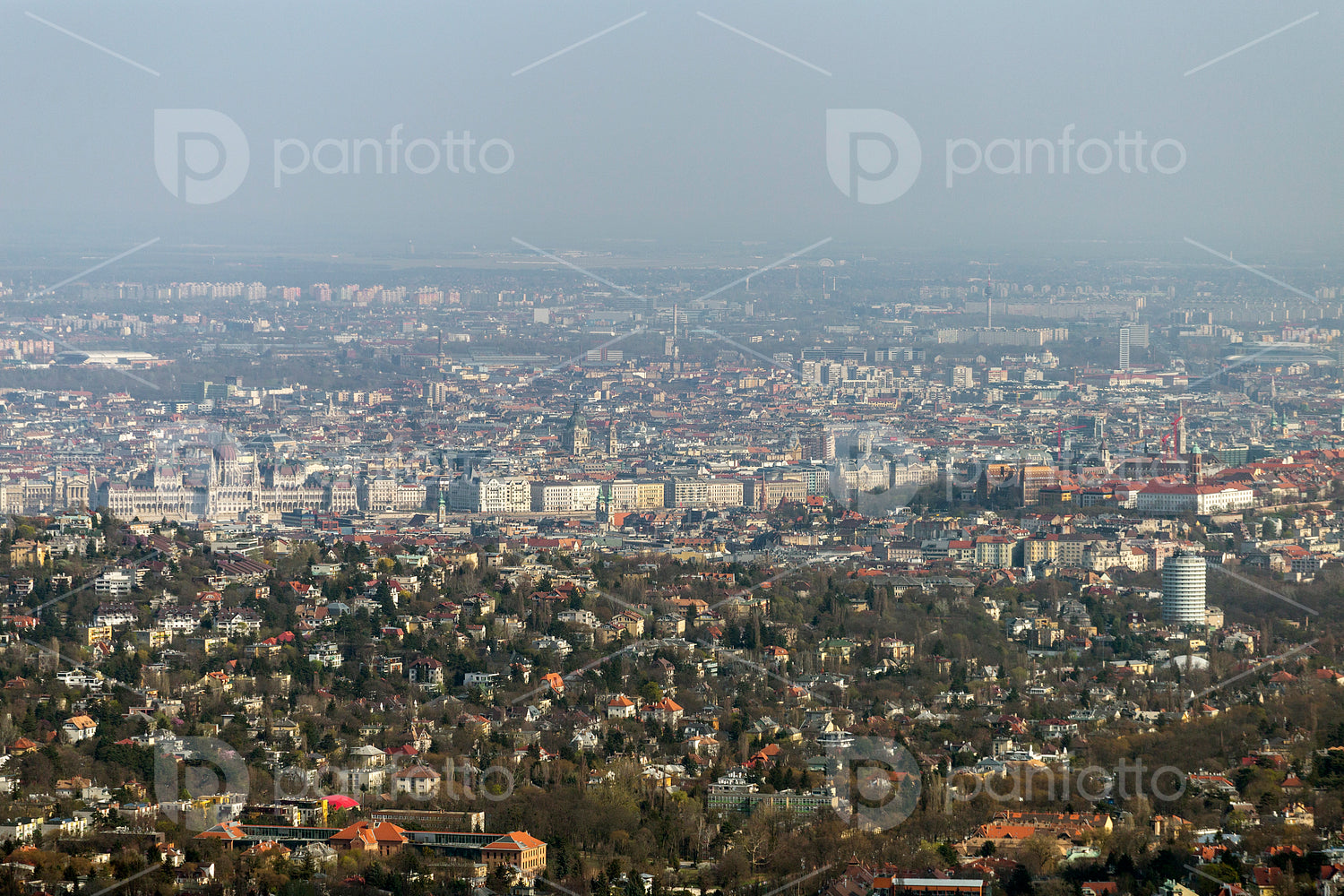 View of Budapest from the Buda hills