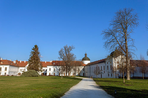 The garden of the Royal Palace of Godollo