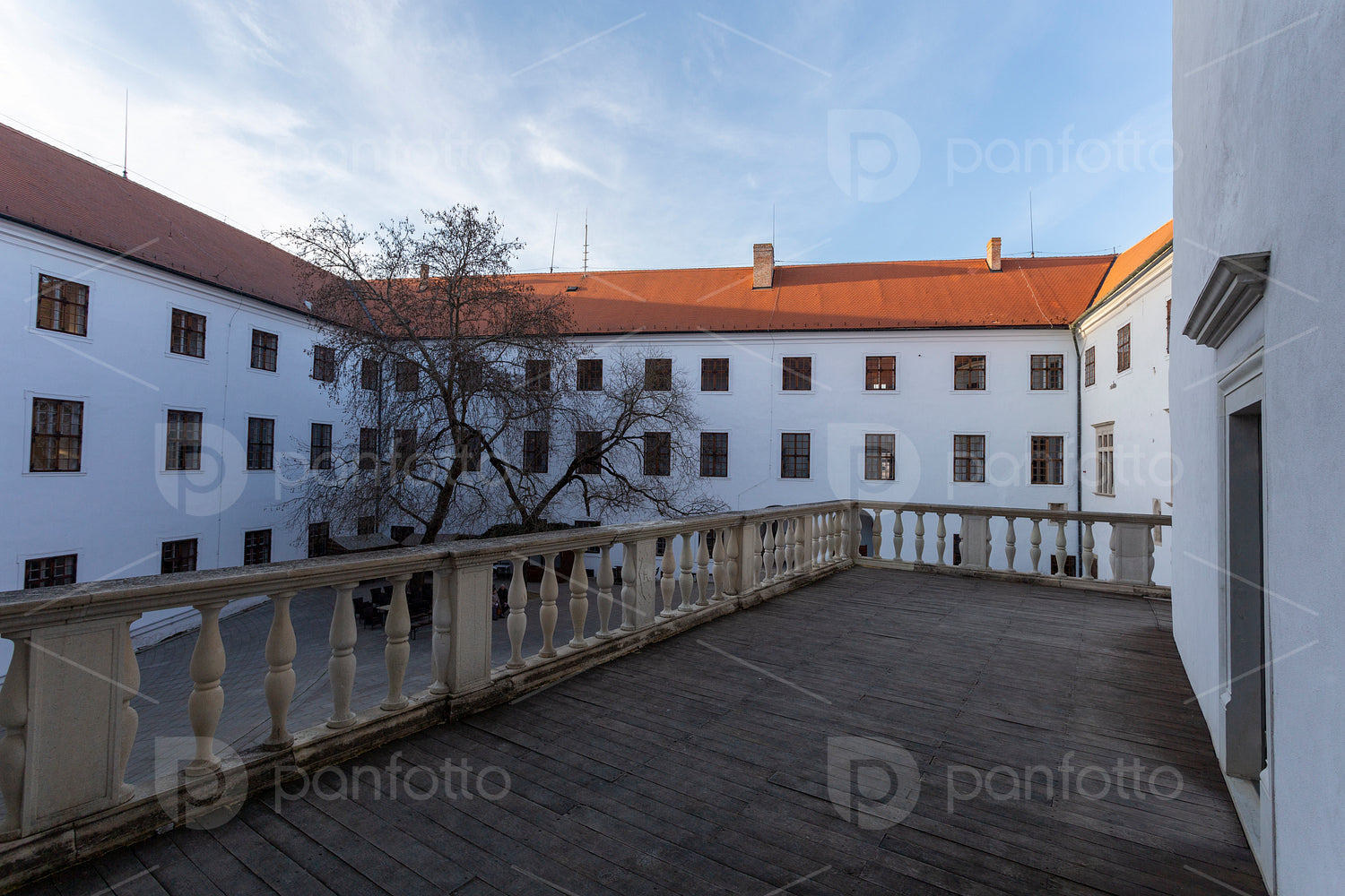 Castle of Siklos on a sunny winter day.
