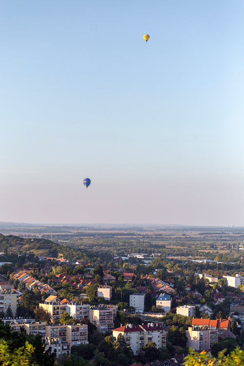 View of Szekszard, Hungary on a summer evening