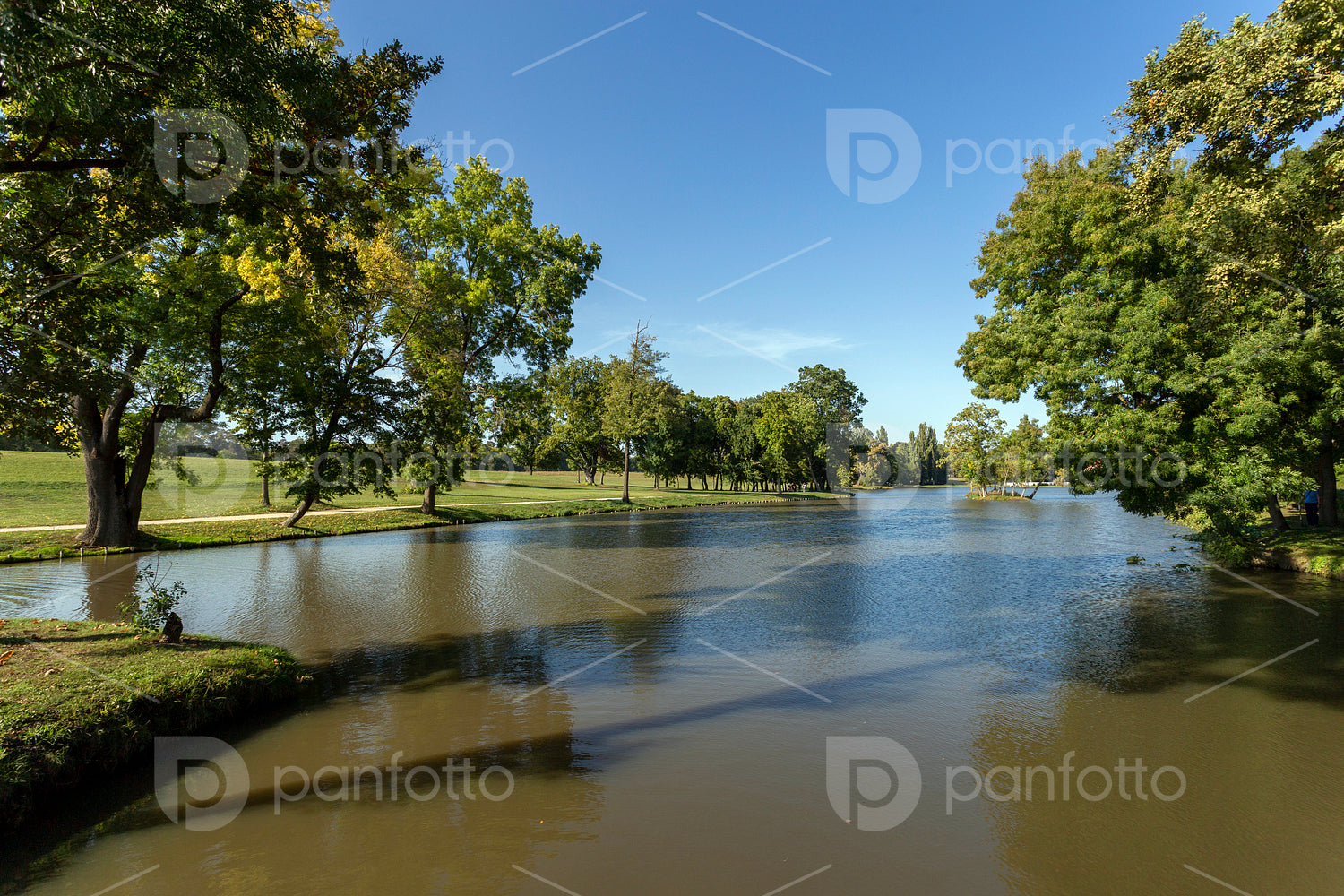 English garden of the Festetics Mansion in Dég