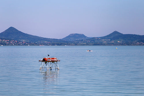 Lake Balaton view from Fonyod, Hungary.