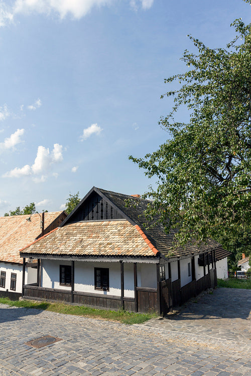 Traditional village house in Hollókő