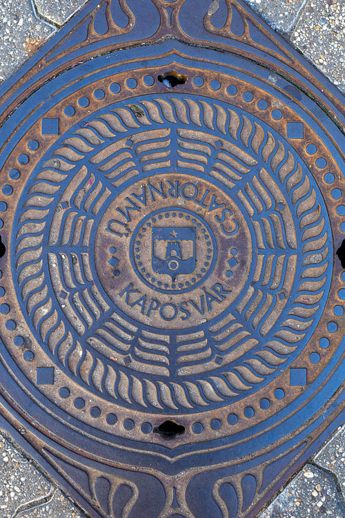 Manhole cover in Kaposvár
