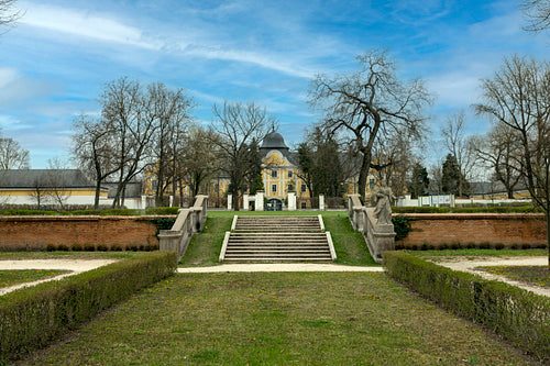The garden of the Grassalkovich Palace in Hatvan