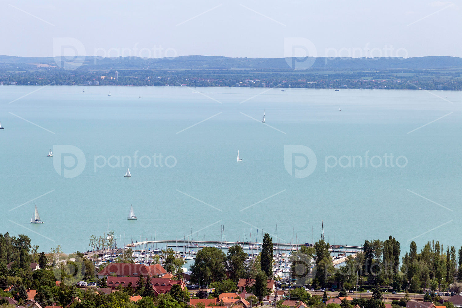 Lake Balaton from the Somlyo mountain
