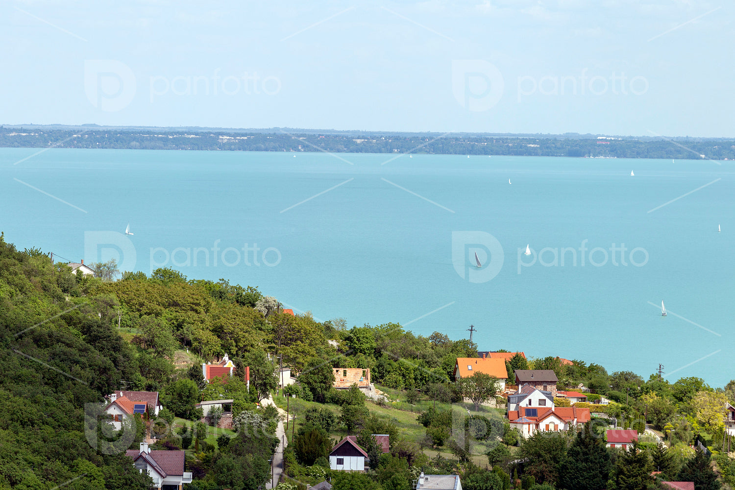 Lake Balaton from the Somlyo mountain