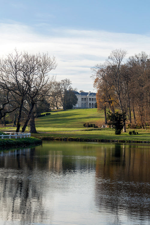 Lake at the Károlyi Castle in Füzérradvány
