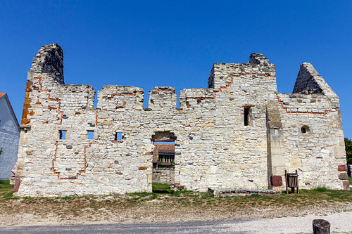 Ruin of a medieval church in Dörgicse