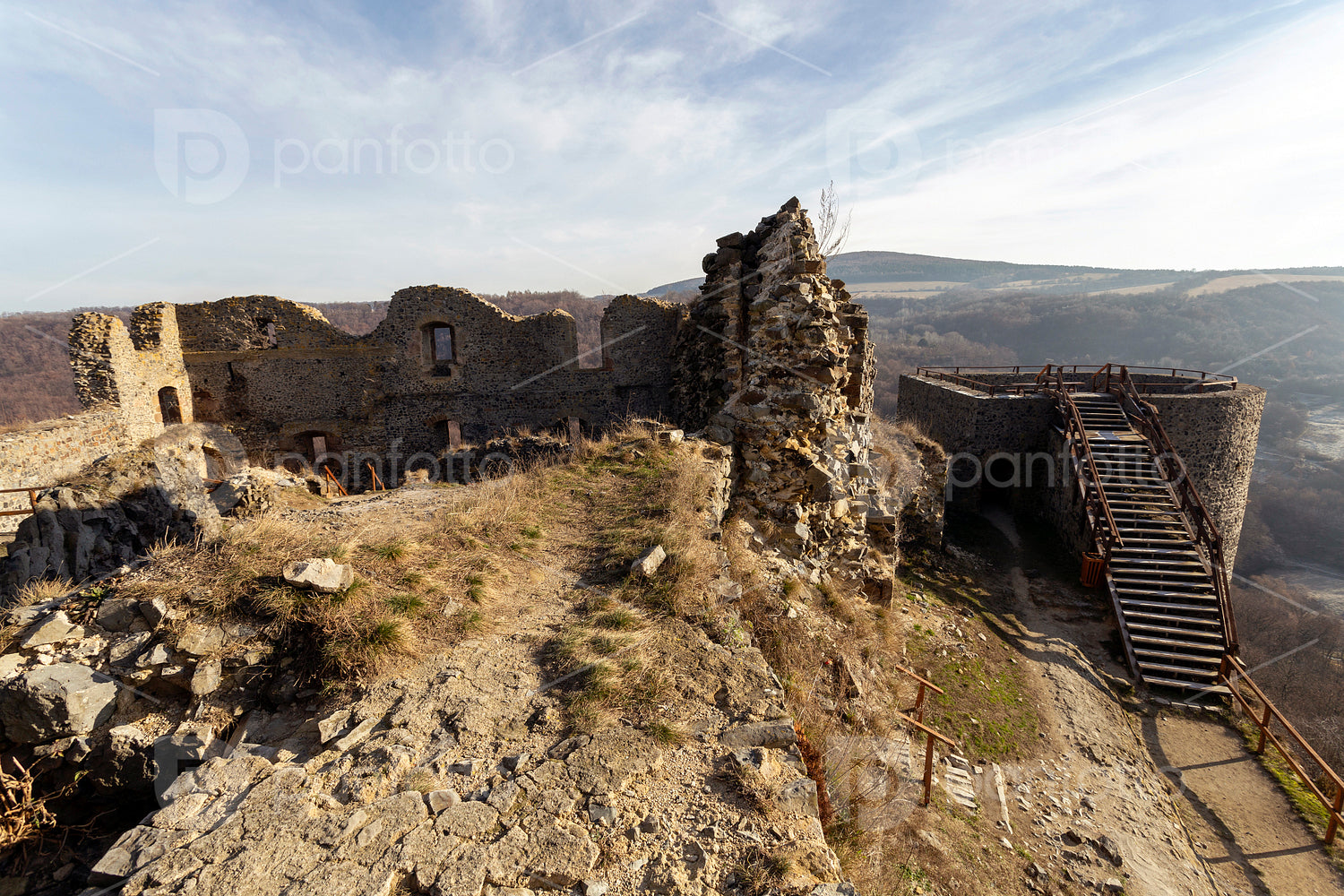 Castle of Somoskő on the border of Hungary and Slovakia