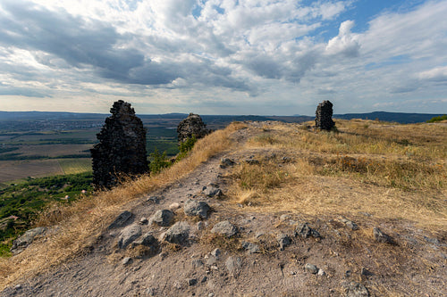 Ruins of the castle of Csobánc