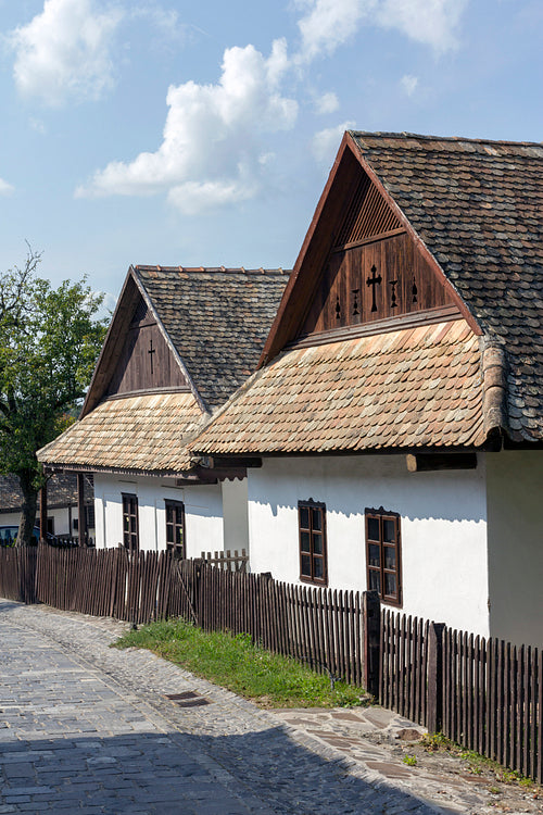 Traditional village house in Hollókő