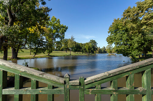 English garden of the Festetics Mansion in Dég