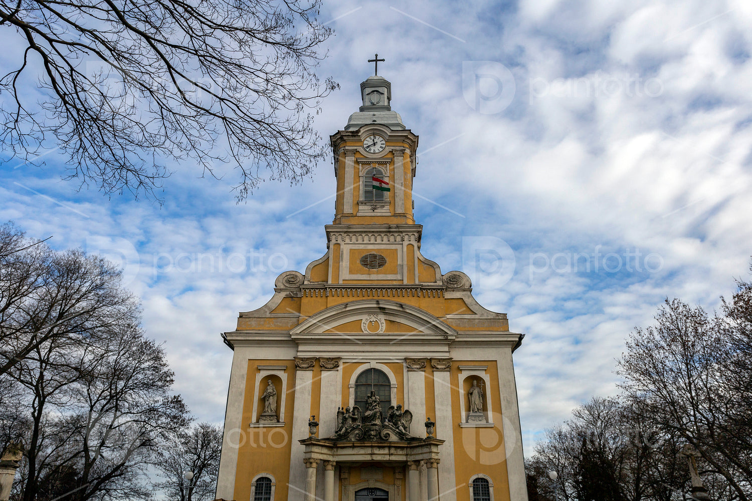 Baroque church in Abony