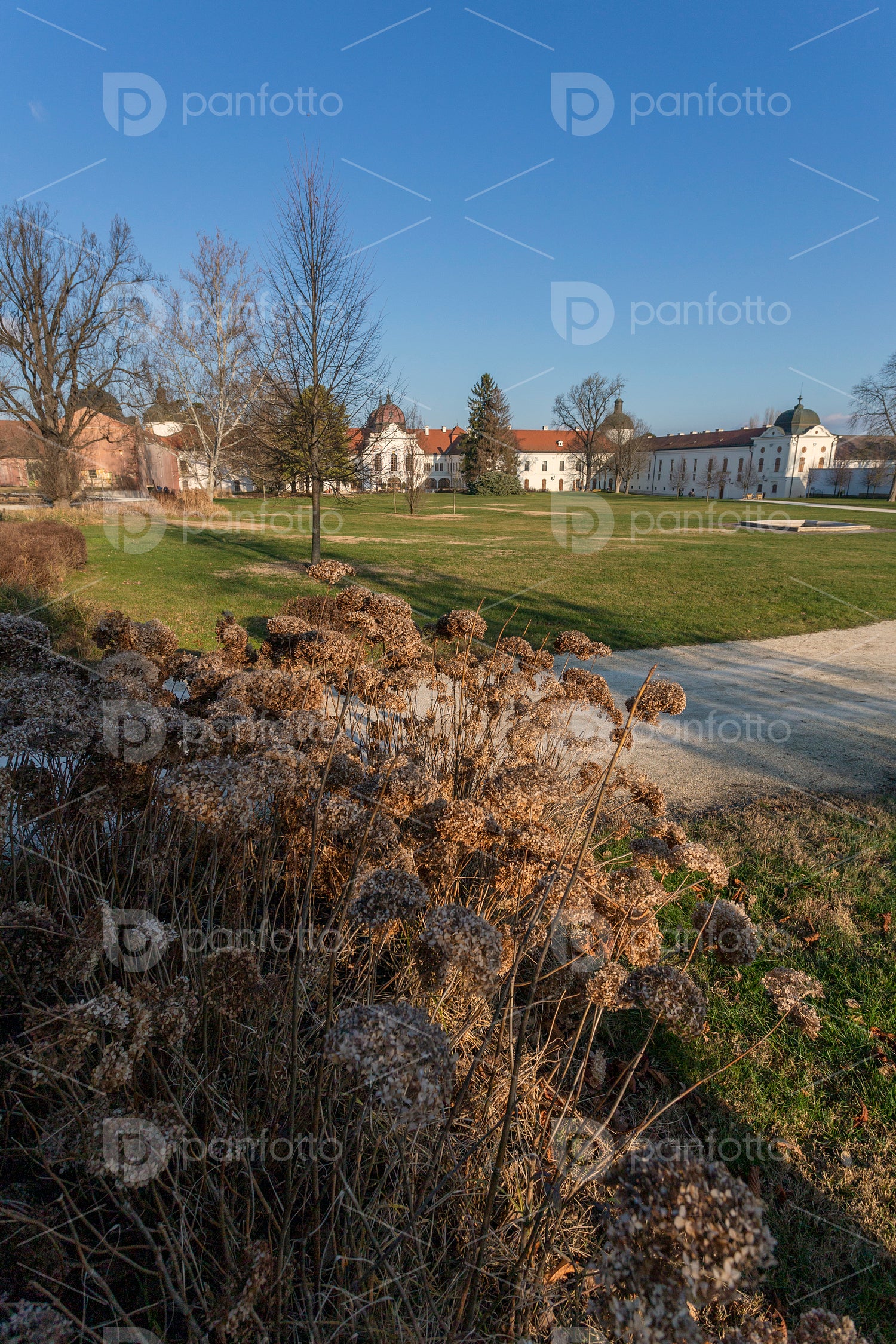 The garden of the Royal Palace of Godollo
