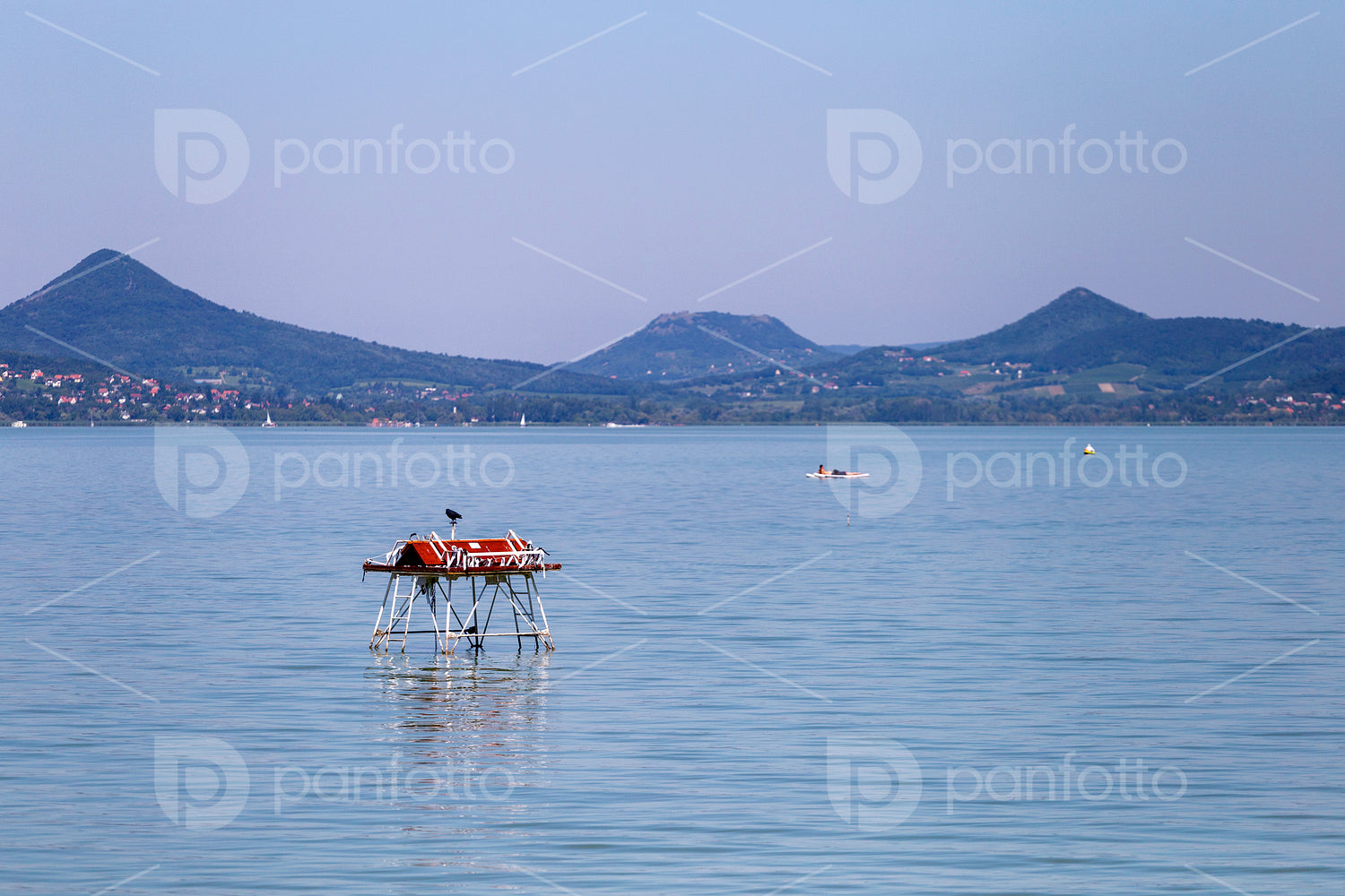 Lake Balaton view from Fonyod, Hungary.