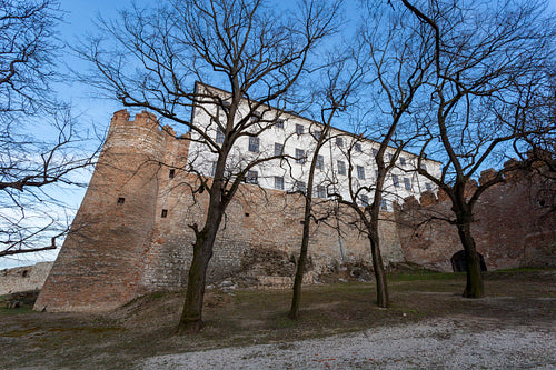 Castle of Siklos on a sunny winter day.