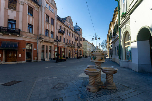 Zsolnay fountain in Kaposvár
