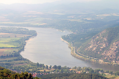 The Danube bend view from the Prédikálószék