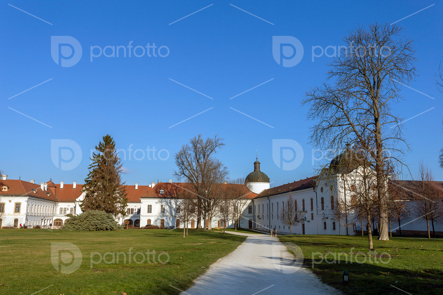 The garden of the Royal Palace of Godollo