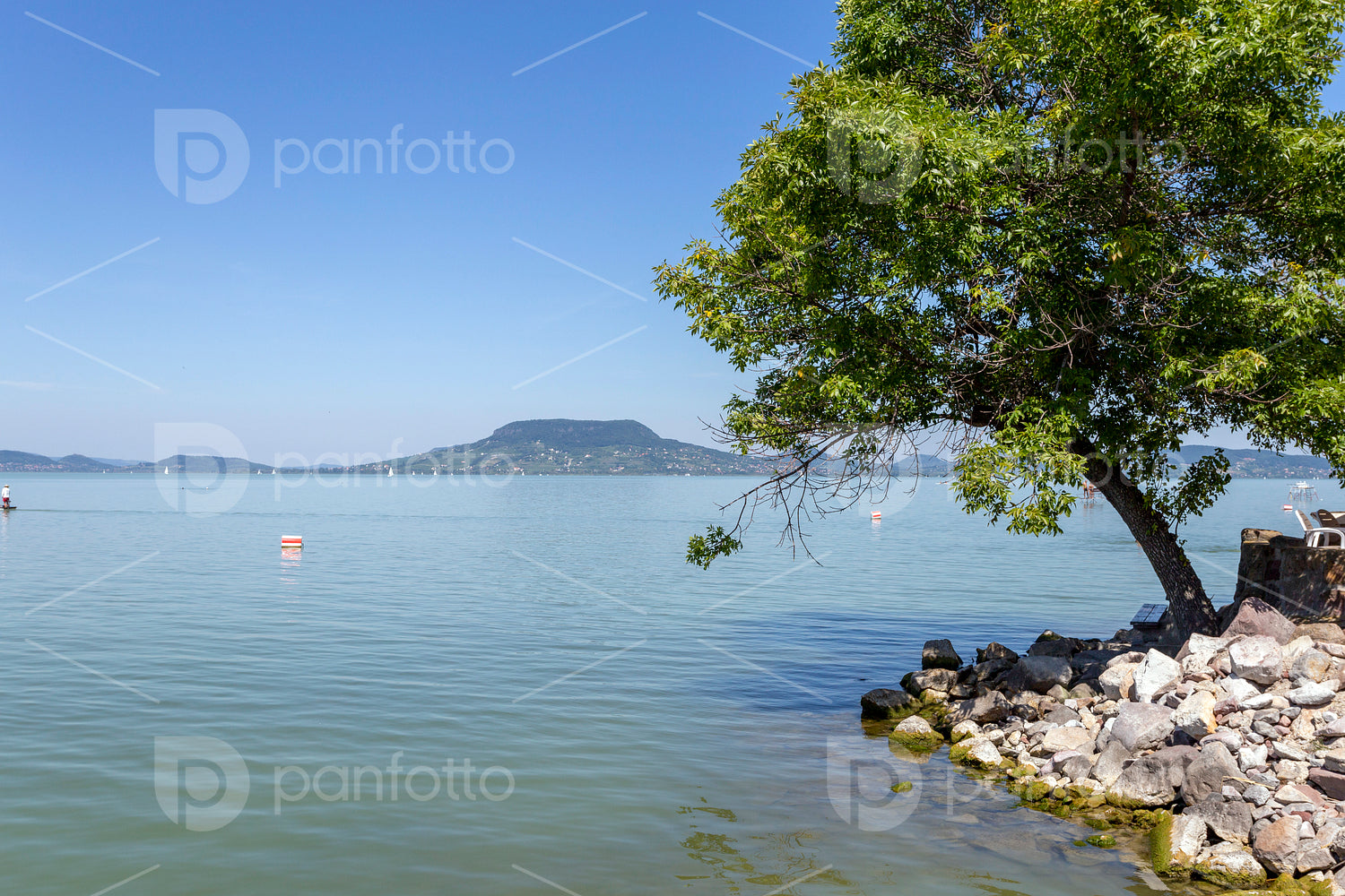 Lake Balaton view from Fonyod, Hungary.