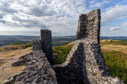 Ruins of the castle of Csobánc