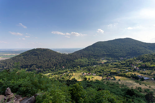 Castle of Sátoraljaújhely in the Zemplén mountains