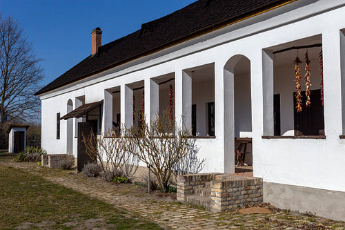 Traditional hungarian cottage house