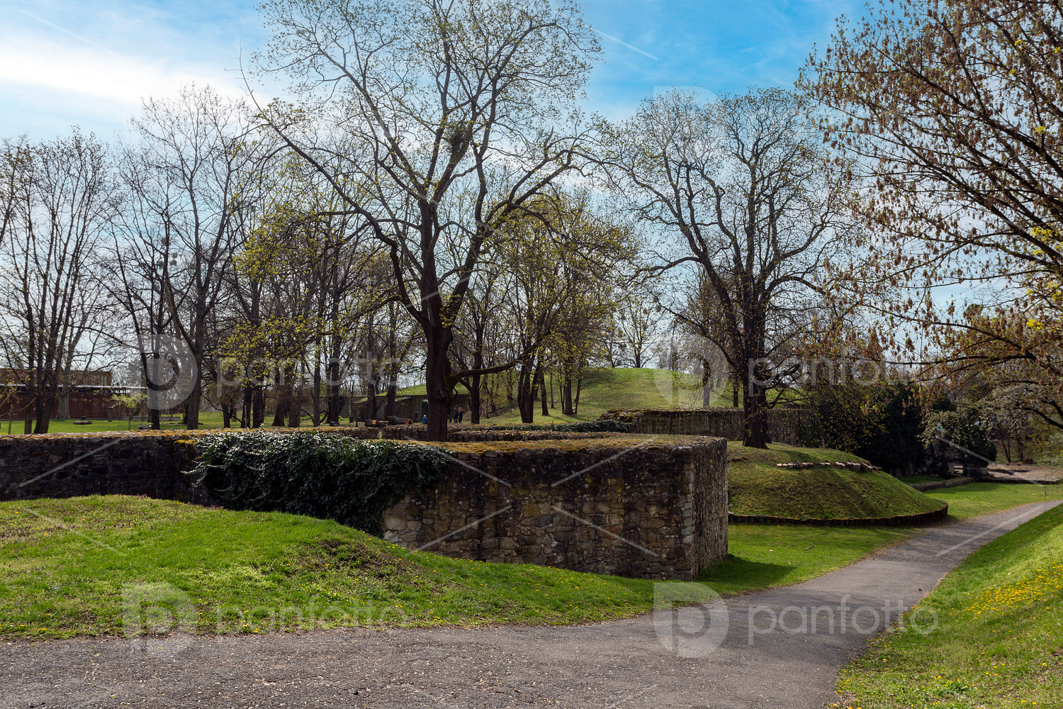 Stone walls of the Castle of Sárospatak