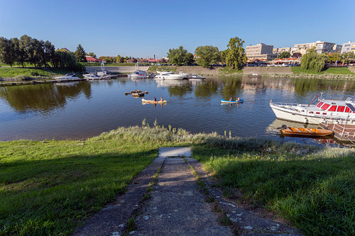 Sugovica riverbank in Baja, Hungary