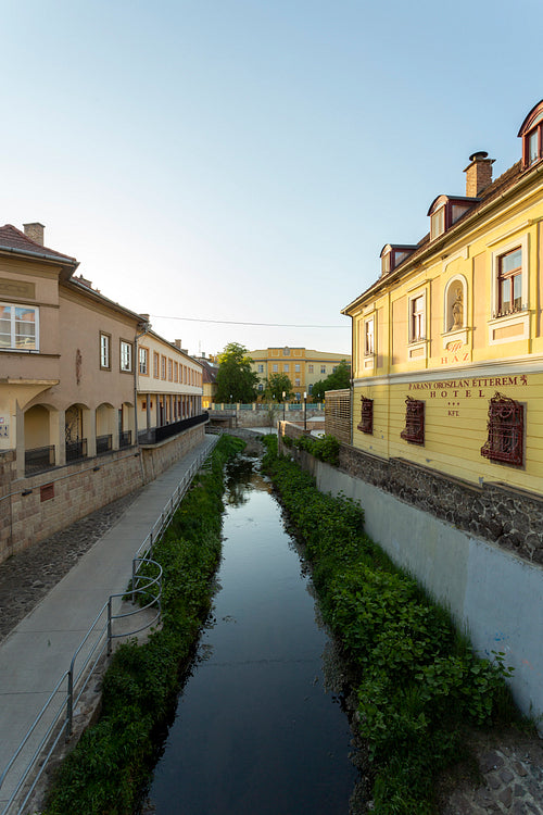 Eger creek in the town of Eger, Hungary